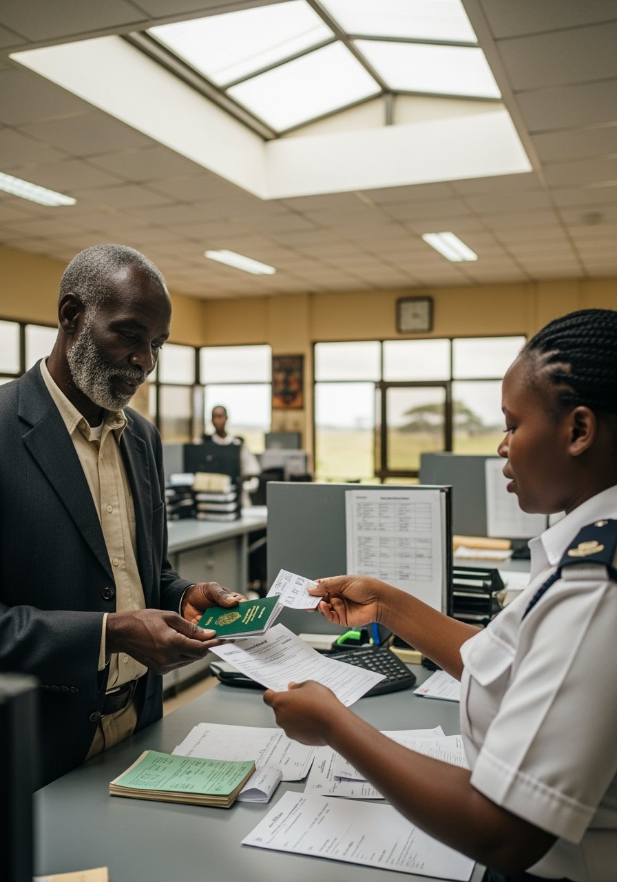 African border post immigration office