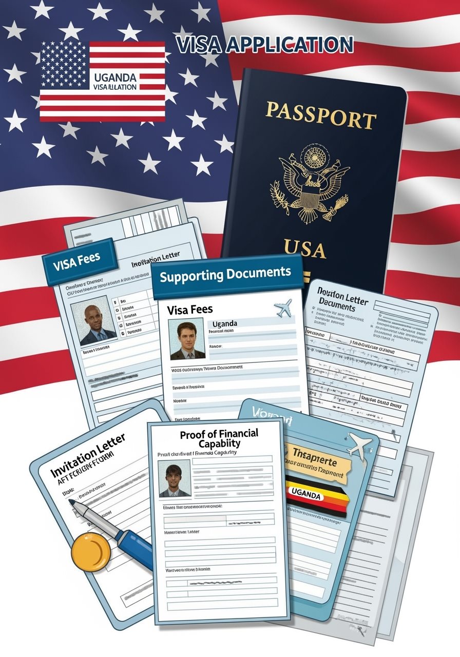 American passport and travel documents