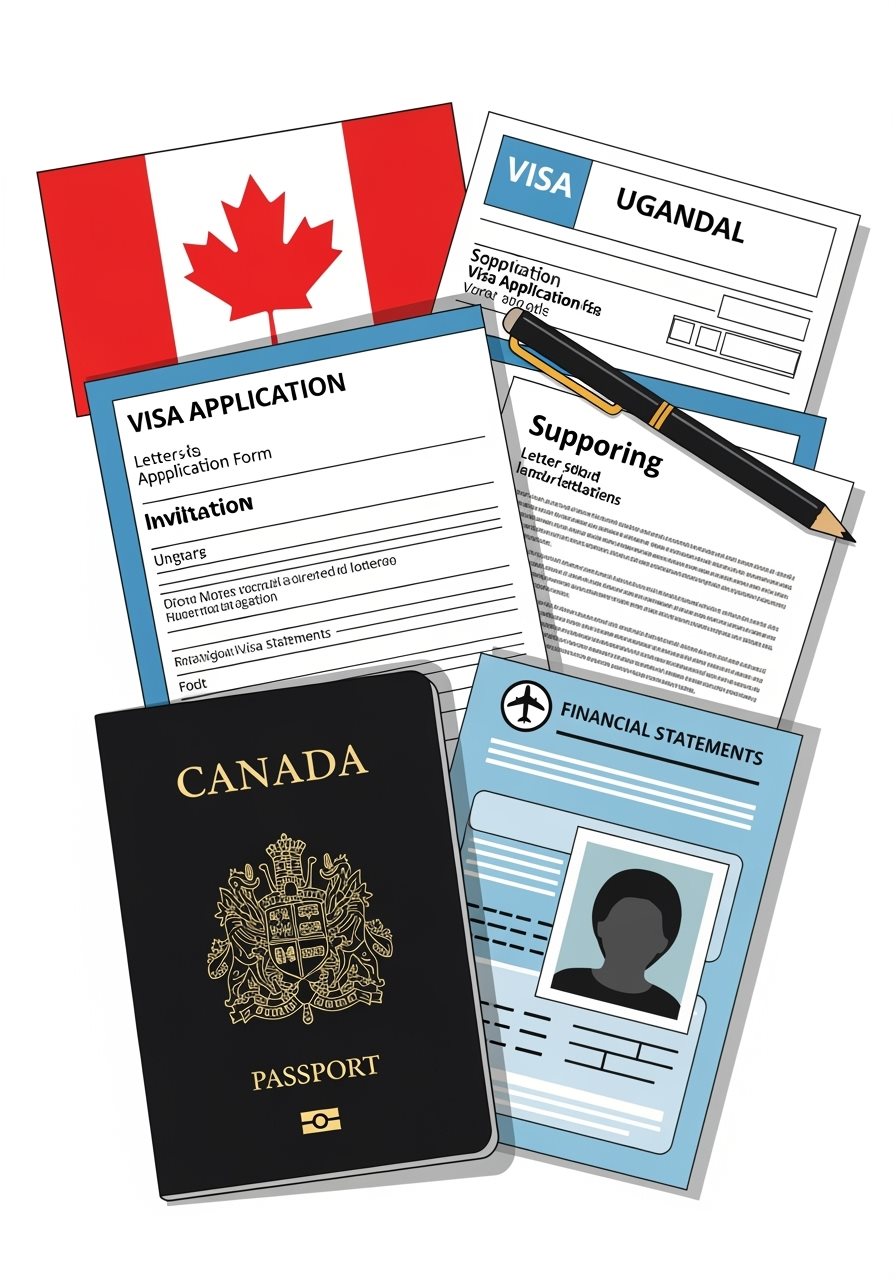 Canadian passport and travel documents