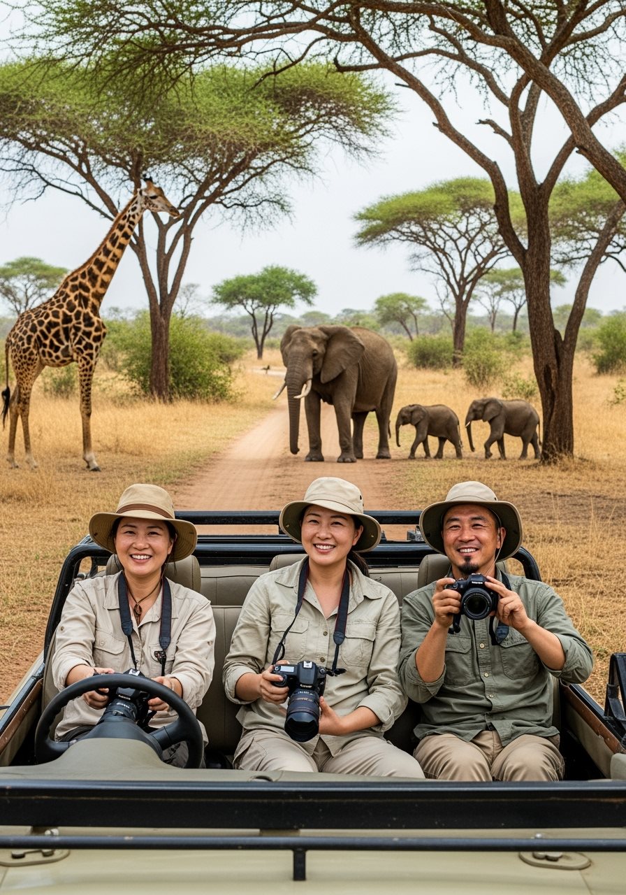 Chinese travelers in Uganda