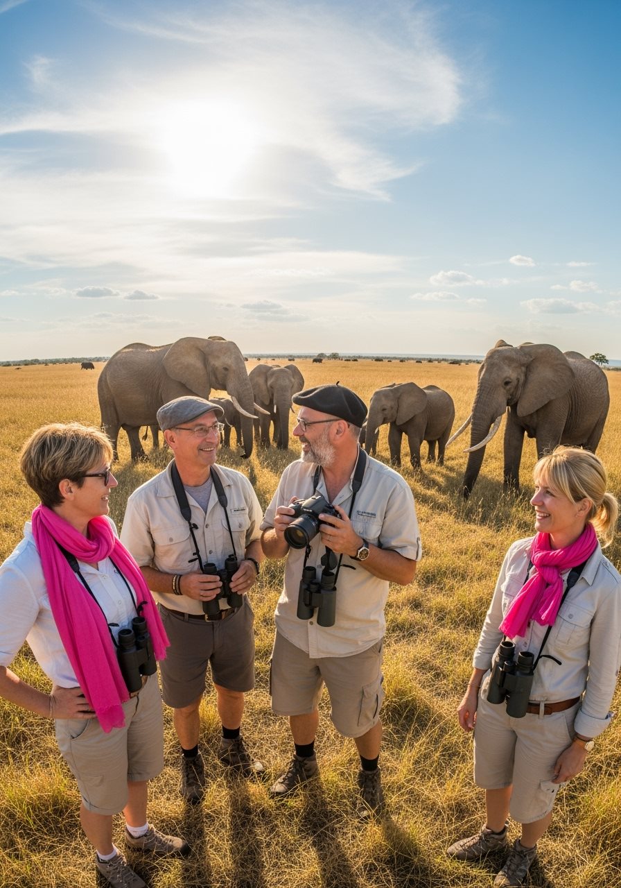 French travelers in Uganda