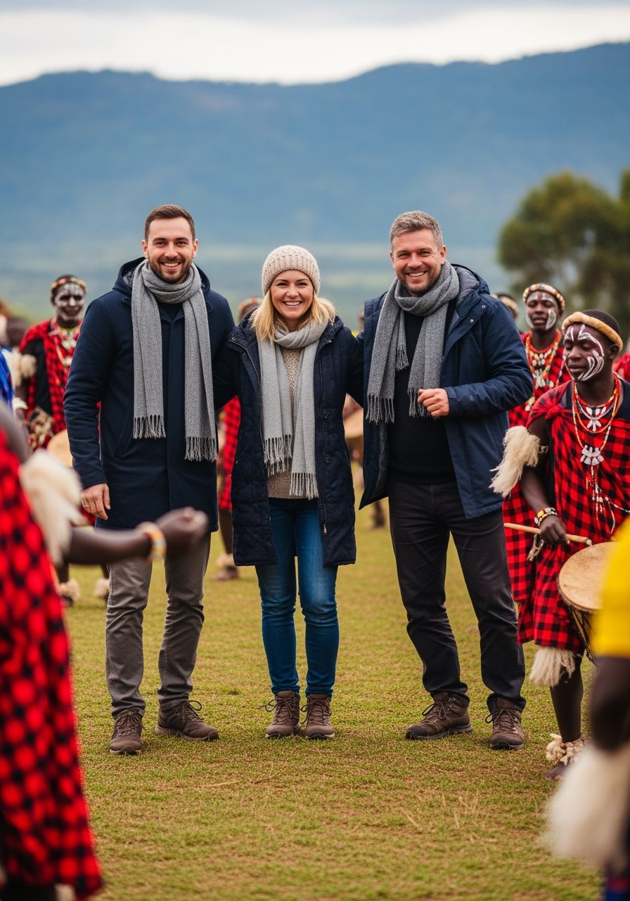 Russian travelers in Uganda