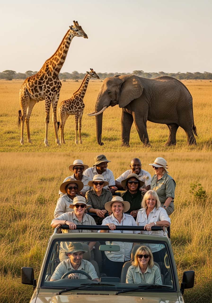 South African travelers in Uganda