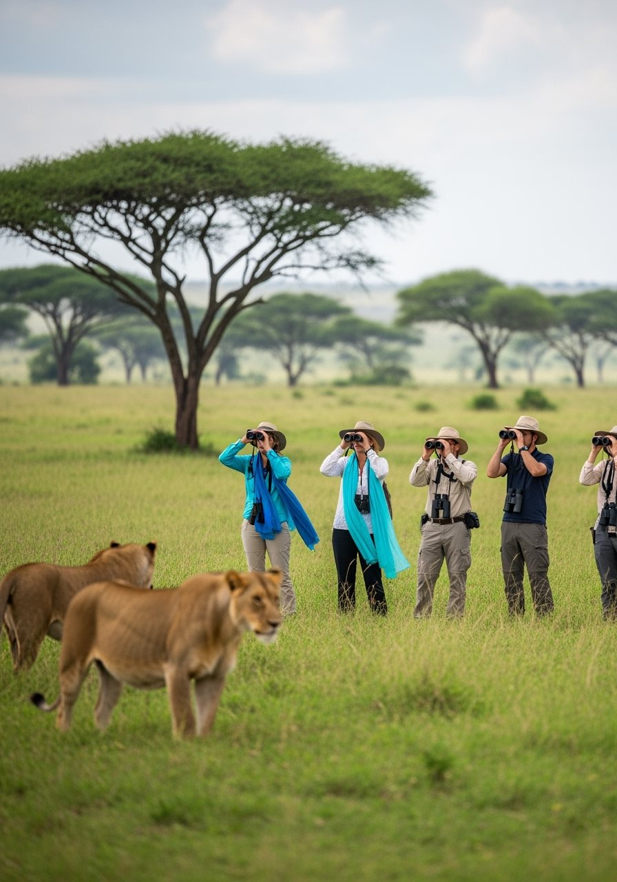 Spanish travelers in Uganda