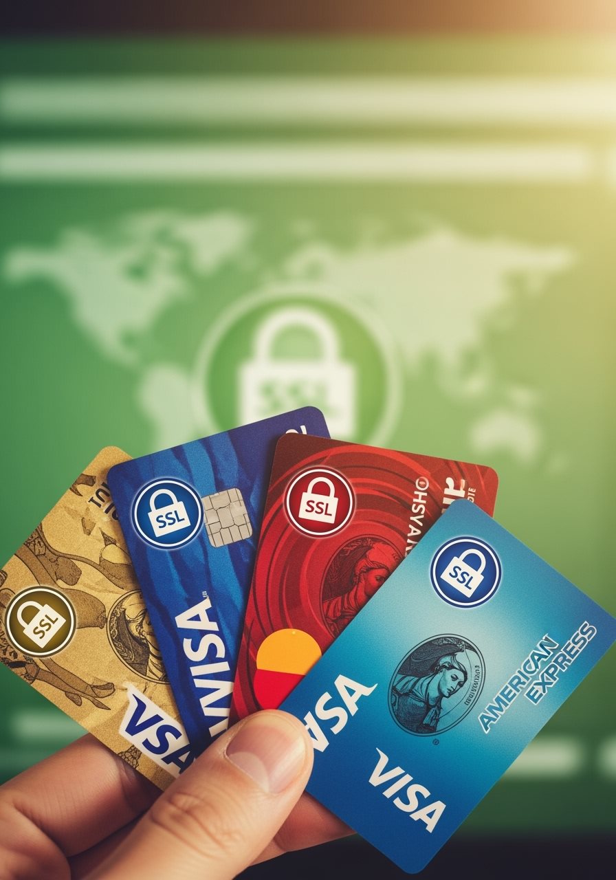 Visa MasterCard American Express payment cards