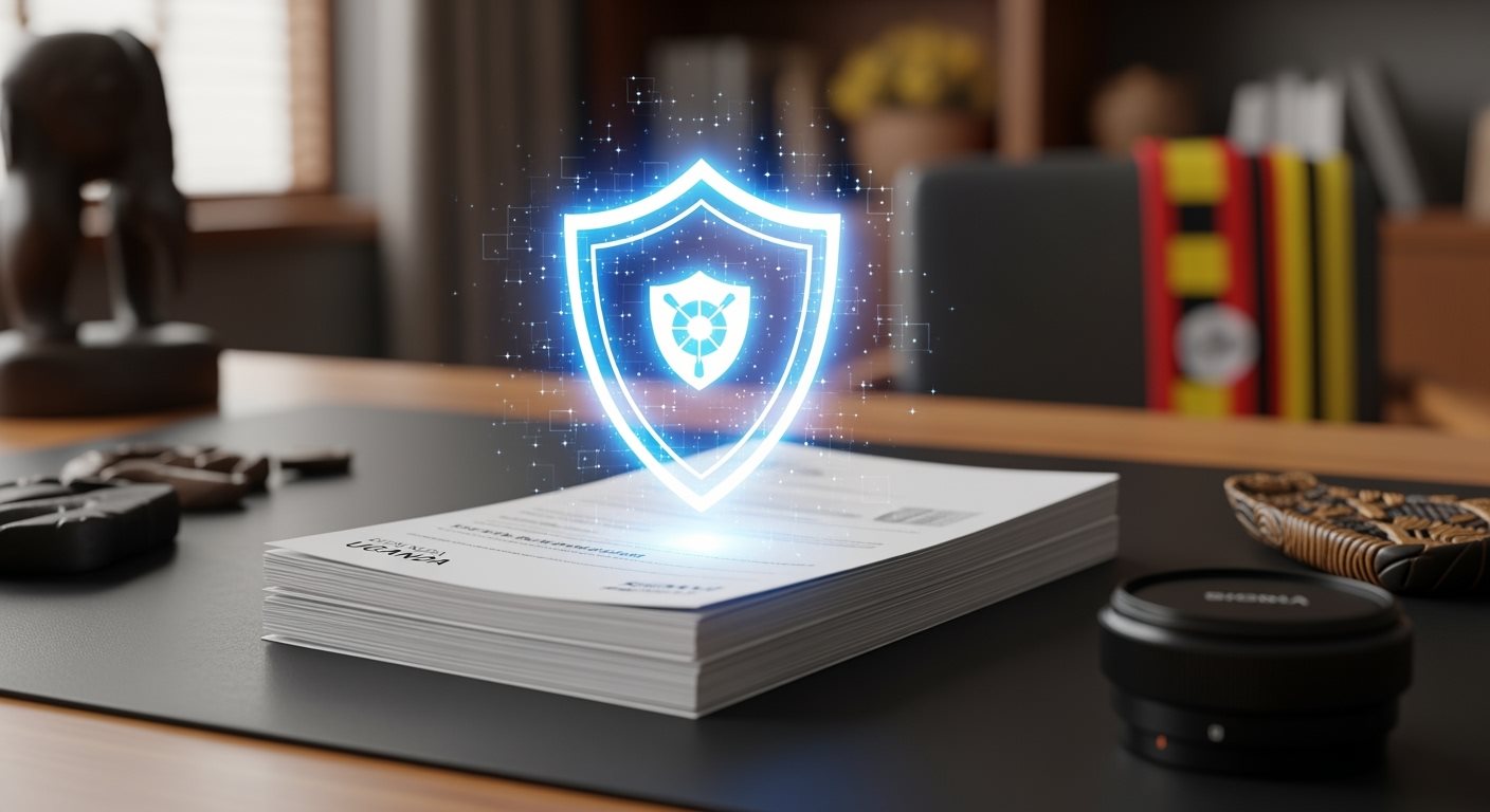 Uganda eVisa Cybersecurity Shield Protection Data Safety
