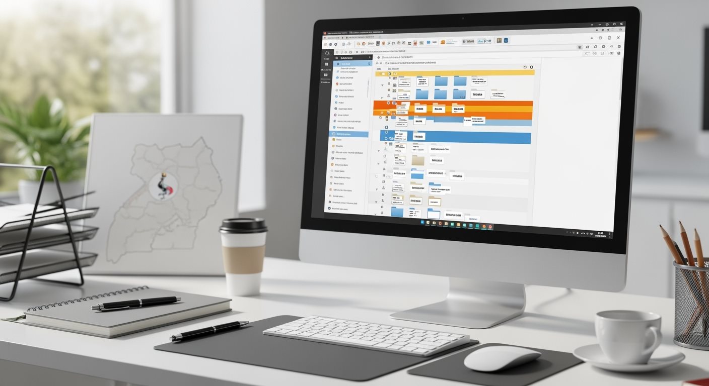 Uganda Visa Email Organization Folder Management