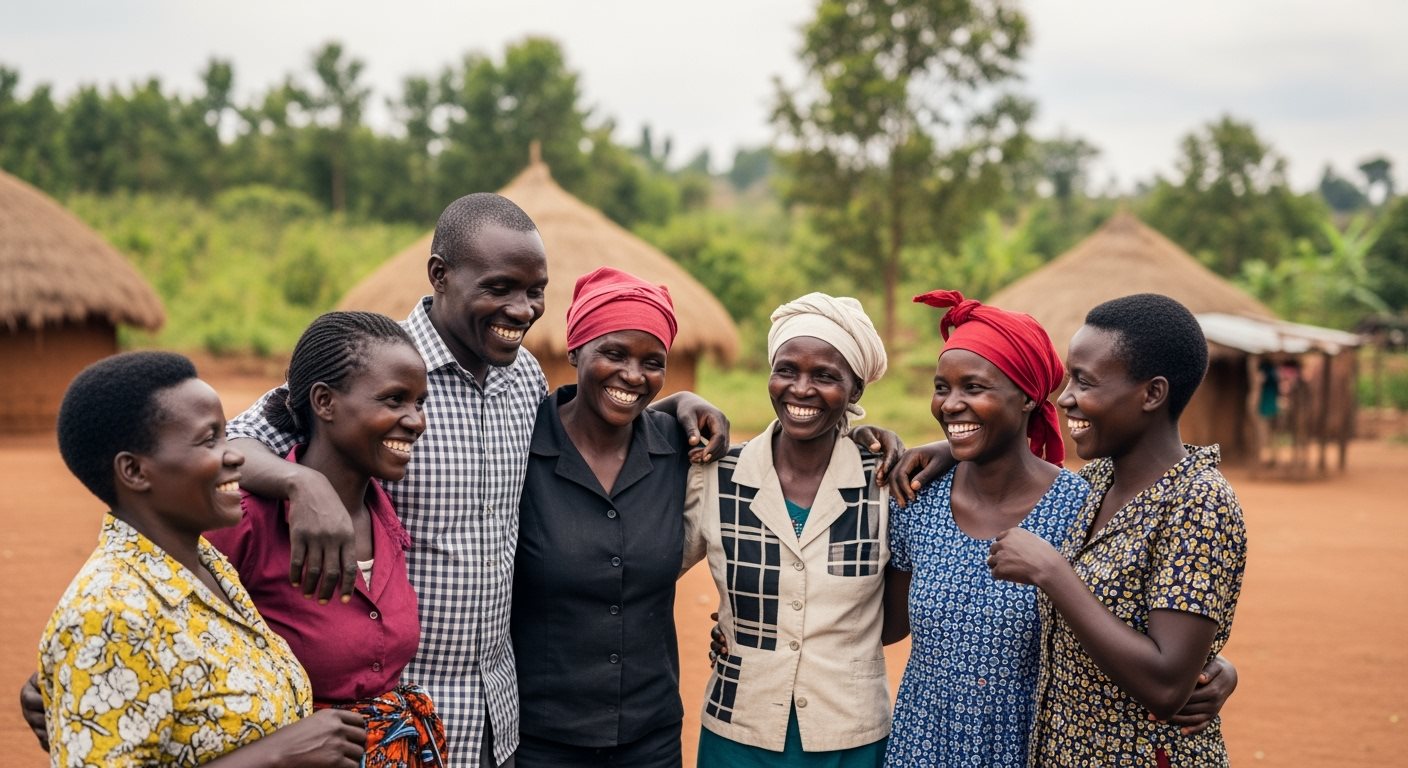 Family reunion visit relatives in Uganda