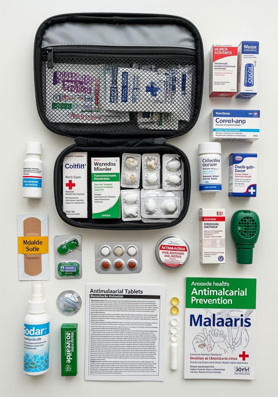 Medical kit and malaria prevention supplies