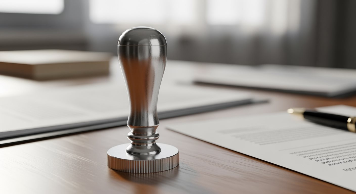 Notary Public Office Seal Stamp Official Process