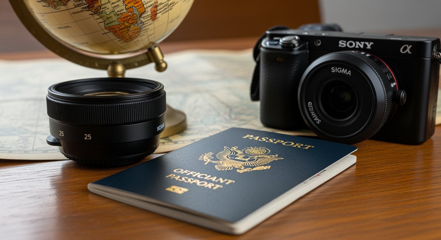 Official government travel passport documentation