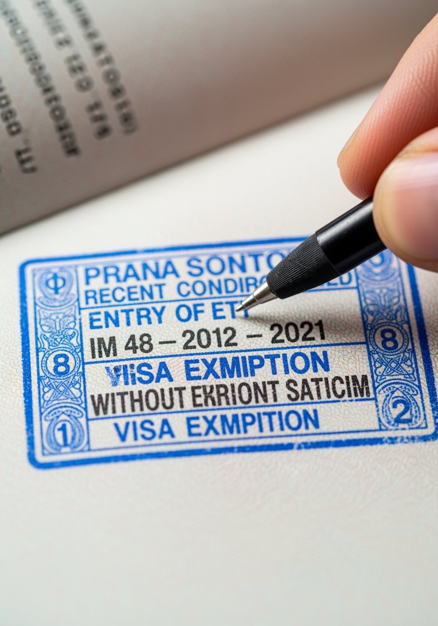Passport stamp and immigration control