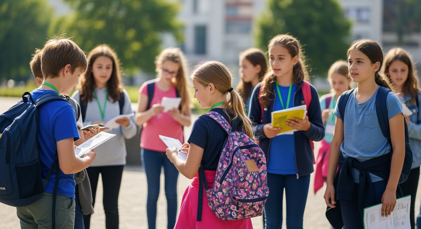 School Age Children Travel Group Educational Trip Process